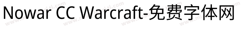 Nowar CC Warcraft字体转换